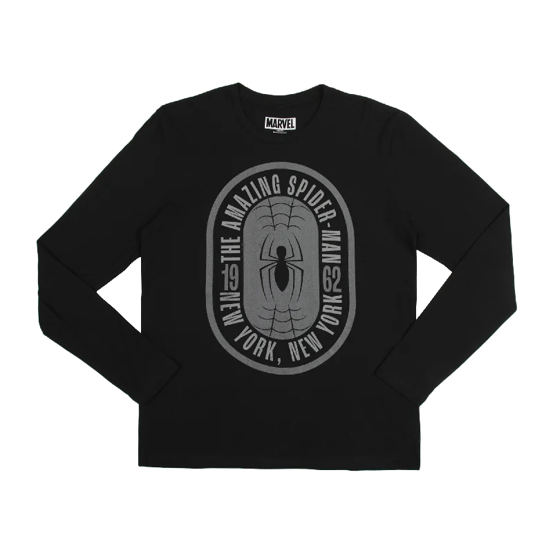 Shop the latest trends in men's clothing at unbeatable prices. Amazing Spider-Man 1962 New York Black Long Sleeve Shop the latest trends in men's clothing at unbeatable prices. Amazing Spider-Man 1962 New York Black Long Sleeve