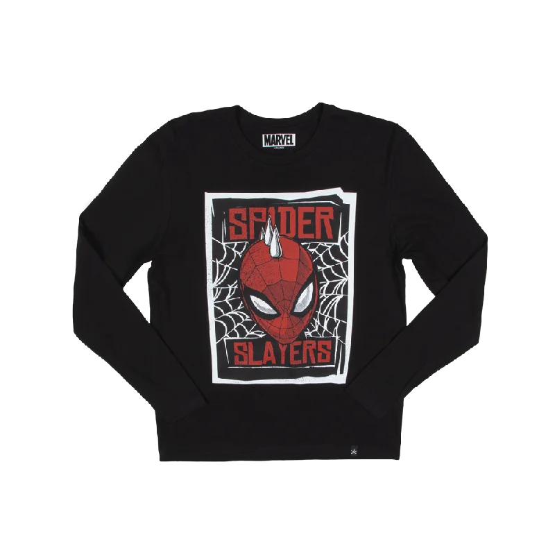 Get 25% off select men’s clothing when you shop online! Spider Slayers Poster Black Long Sleeve Get 25% off select men’s clothing when you shop online! Spider Slayers Poster Black Long Sleeve