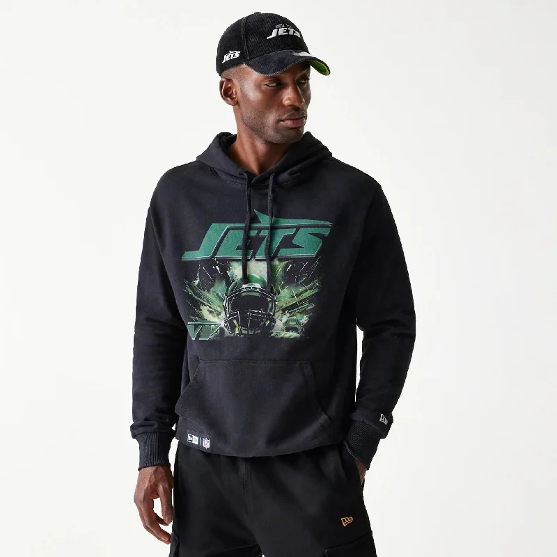 Limited-time sale: Save on all your favorite clothing items. New York Jets NFL Games Premium Apparel Black Oversized Pullover Hoodie Limited-time sale: Save on all your favorite clothing items. New York Jets NFL Games Premium Apparel Black Oversized Pullover Hoodie