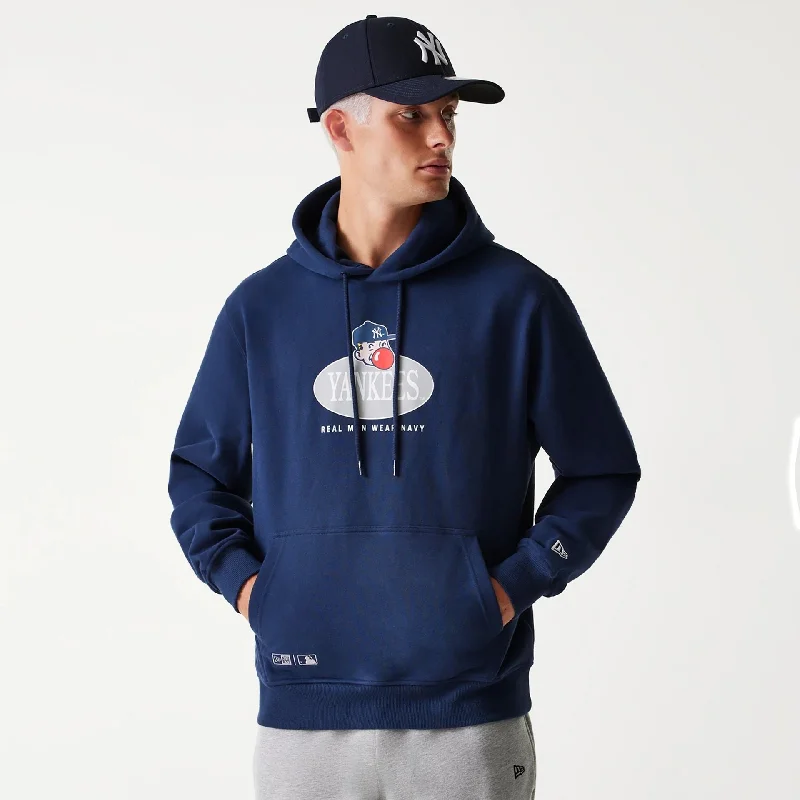 Take advantage of our men’s fashion sale – it’s your time to save!  New York Yankees Korea Navy Pullover Hoodie