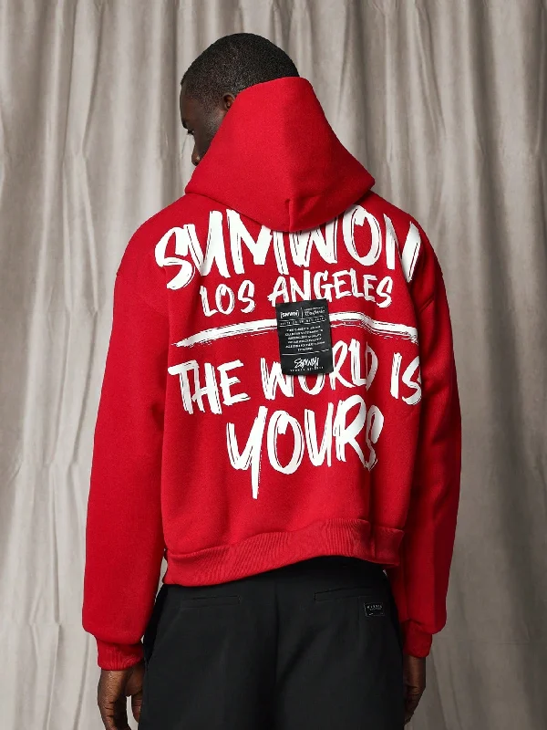 Final clearance: Men’s clothing items up to 70% off! Crop Fit Overhead Hoodie With Slogan Graphic Print & Label Final clearance: Men’s clothing items up to 70% off! Crop Fit Overhead Hoodie With Slogan Graphic Print & Label