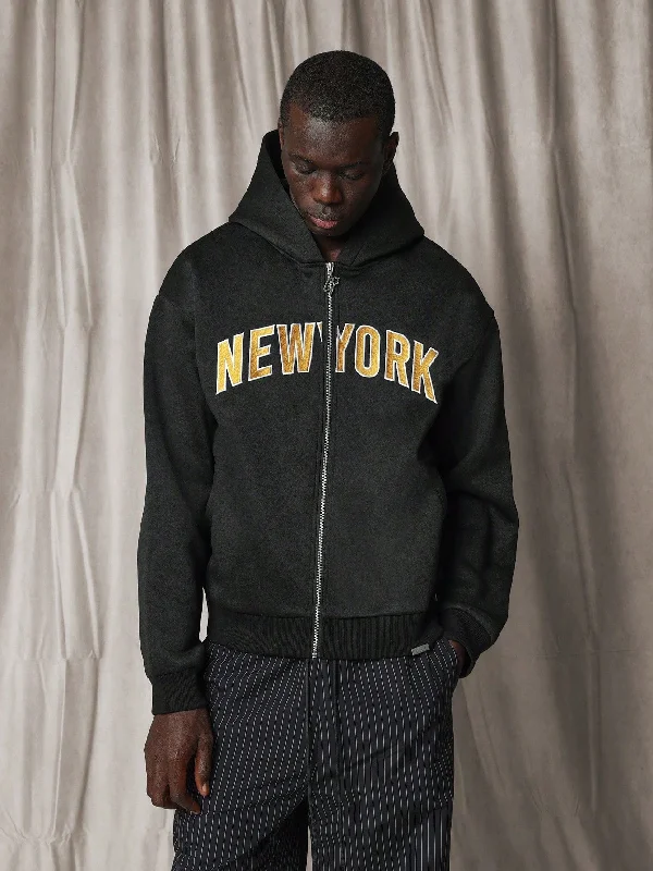 Shop smart, save big – men’s clothing sale on now! Regular Fit Zip-Up Hoodie With New York Embroidered Pattern Shop smart, save big – men’s clothing sale on now! Regular Fit Zip-Up Hoodie With New York Embroidered Pattern