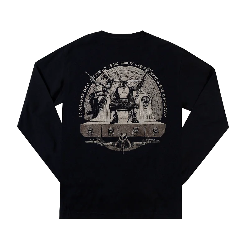 Shop the essentials – men’s wardrobe must-haves on sale. Boba Fett Throne Black Long Sleeve Shop the essentials – men’s wardrobe must-haves on sale. Boba Fett Throne Black Long Sleeve